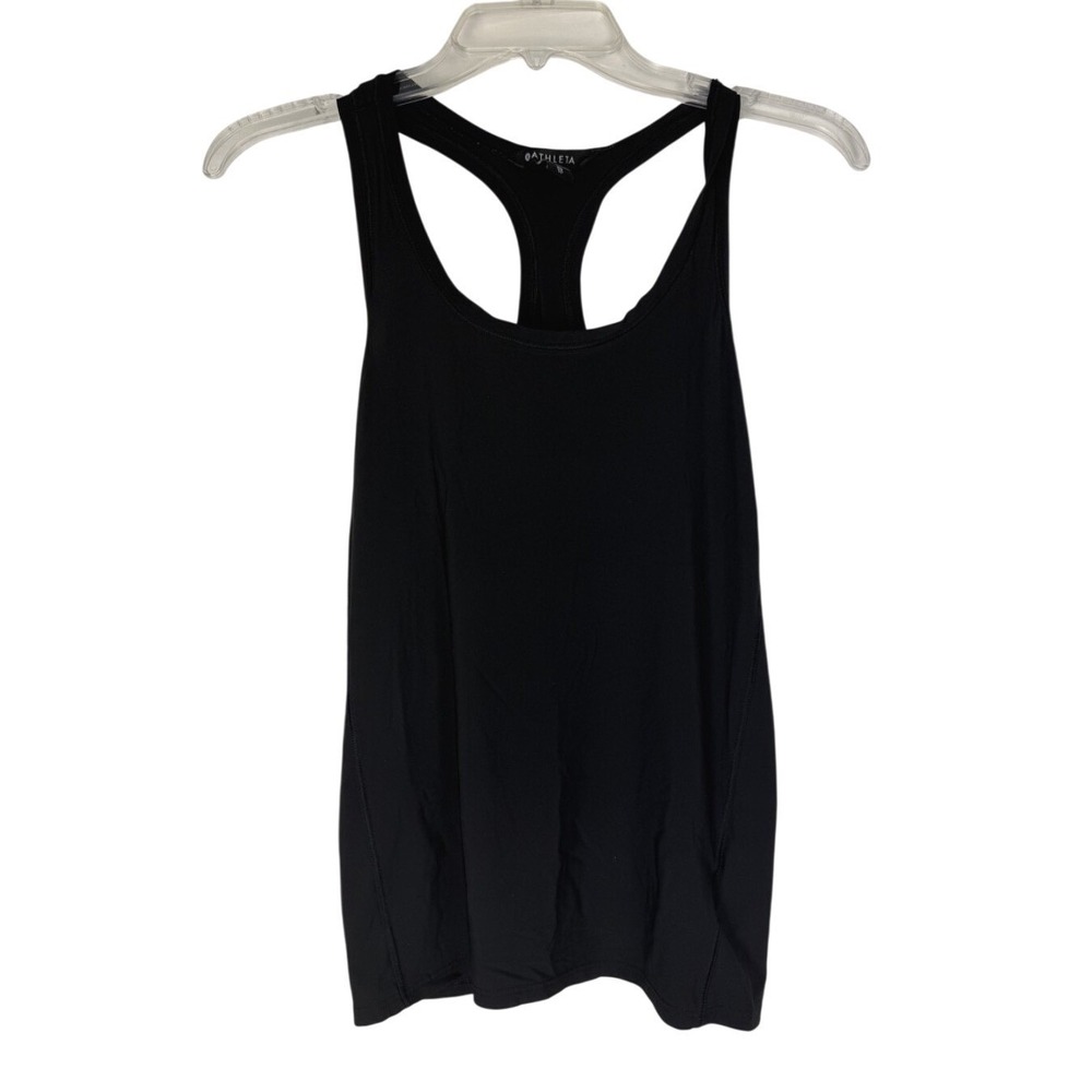 Athleta Women's Black Racerback Athletic Tank Top Size XS Flowy Workout Gym